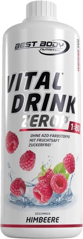 Best Body Nutrition Low Carb Vital Drink 1000 ml Raspberry