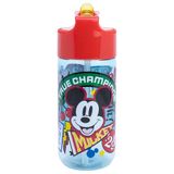 STOR Ecozen Drinkfles, Mickey Mouse, 430 ml, voor kinderen, lekvrij, BPA-vrij, voor school, sport, uitstapjes, herbruikbaar