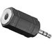 Allteq Jack 2.5 mm verloopstekker - 3.5 mm - Zwart