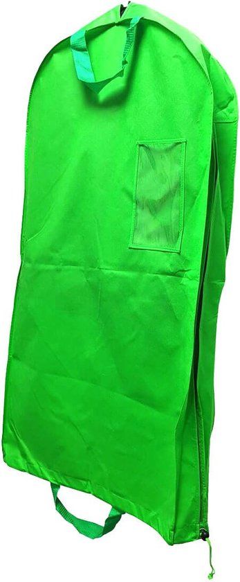 Kledinghoes met zijvouw en handgrepen - Groen