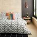 Ensemble de literie, super king size, 260x220 cm, 100% coton, 200 fils par pouce carré, anthracite
