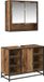 vidaXL Badmeubel Set Oud Hout Bewerkt hout