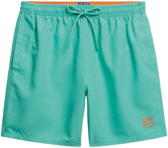 Superdry Essential 16 Zwemshort Heren - Maat L - Mintgroen/Blauw