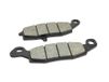 Brenta Organische motorfiets remblokken voor Kawasaki BJ 250 F1/F2, er-6 F 650 (tang DX), Suzuki