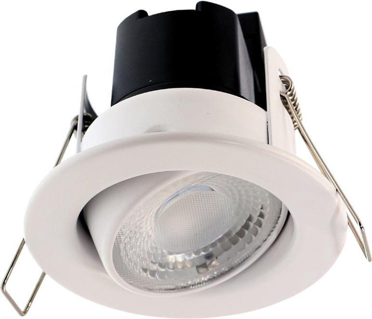 HOFTRONIC Malta LED inbouwspot badkamer wit IP44 5W 1800-2700K dim to warm dimbaar