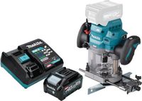 Makita RP 001 GM101 Défonceuse sans fil 40 V max. 12 mm sans balai + 1x batterie 4.0 Ah + chargeur