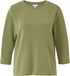 s.Oliver Sweatshirt met 3/4 mouwen olijfgroen