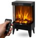 NEO TOOLS Elektrische open haard, 2000 watt, ventilatorkachel, inclusief | 2 warmtestanden, vlameffect, glazen front, thermostaat, oververhittingsbeveiliging, kantelbeveiliging