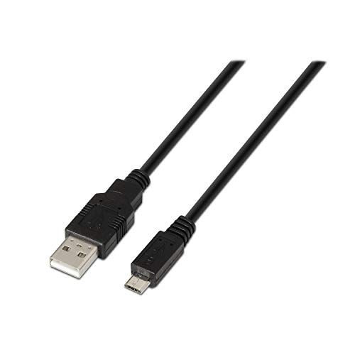 AISENS A101-0028 - USB-kabel (1,8 m, USB A, Micro-USB B, 2.0, zwart)
