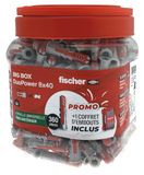 fischer BigBox met 360 pluggen voor alle materialen DuoPower 8x40 + 1 bitset
