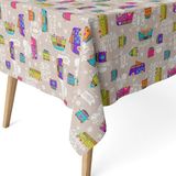 ECOMMERC3 Vlekafstotend tafelkleed voor rechthoekige tafel, 200 x 140 cm