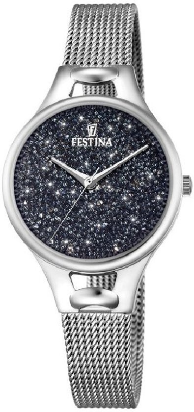 Festina Mademoiselle Swarovski crystals F20331/3 - Horloge - Dames - Zilverkleurig - Ã˜ 32 mm