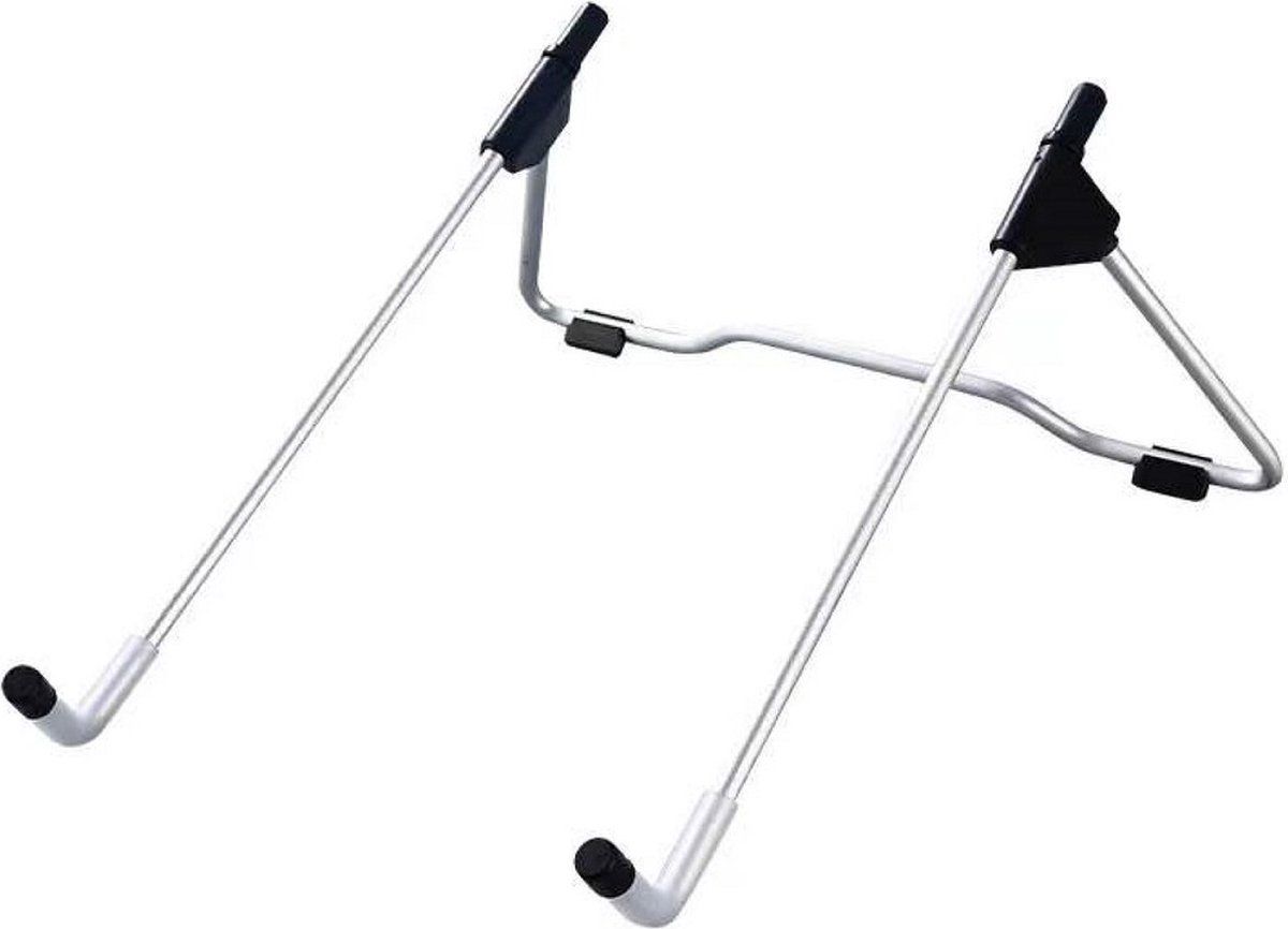 LuxeBass Laptophouder Laptopverhoger Laptopstandaard Statief voor 10 t/m 15 inch laptops | (zwart) Licht en vouwbaar - LB503