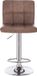Luxe tabouret de bar marron similicuir avec dossier pivotant réglable en hauteur industriel