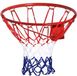 Panier de basket-ball avec filet - Set de basket-ball d'extérieur - Basket-ball mural - Basket-ball de jardin pour enfants - avec cadre en acier, 46 cm de diamètre, facile à installer - métal et nylon - Ø46 cm - adapté pour mur, jardin, intérieur et extérieur - rouge