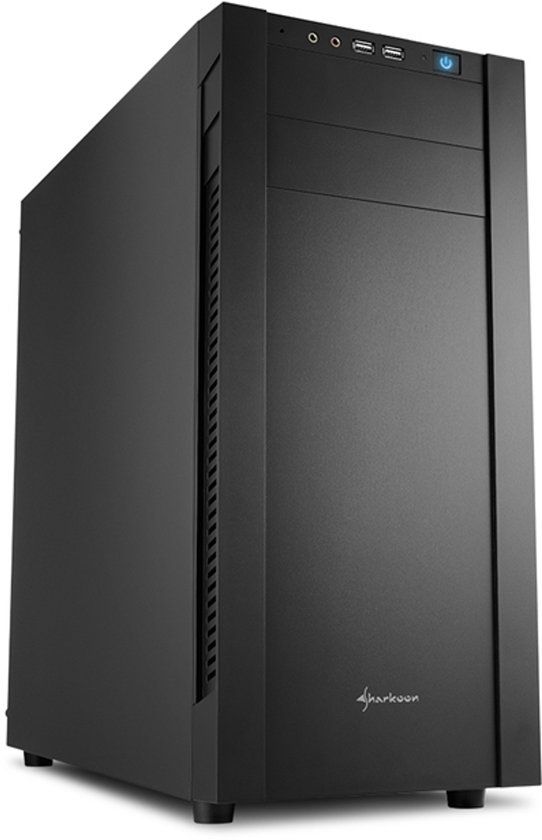 Eaton Sharkoon S25-S - PC Behuizing - Zwart