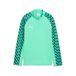 PUMA teamLIGA26 Training 1/4 Zip Top Jr Sweat Jackets; 128, Mint Jelly White-Emerald Ice