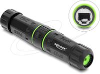 Delock Connecteur de câble RJ12 femelle vers RJ12 femelle avec filetage M20 x 1,5 mm IP68 étanche à la poussière et à l'eau