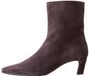 Next - Dames - Forever Comfort® enkellaarzen met hak en hoekige neus - Bruin