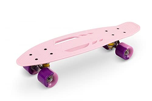 QKids Skateboard Galaxy | Kinderen | tot 50 kg | stille wielen | antislip platform | ABEC-7-lagers | roze