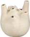 Mica Decorations Tulpvaas Ilva - Keramiek - Beige/Creme/Wit - 16 x 18 x 16 cm
