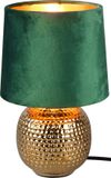 BES LED Tafellamp Trion Sofia - E14 - Rond - Mat Groen - Keramiek