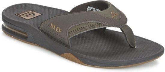 Ree, F. Slippers Heren FANNING - Brown/Gum met flesopener