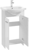 Deftrans Marlena - Badkamerkast met Wasbak - 50 cm - Wit - Staand