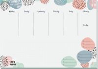Sigel bureau onderlegger Jolie Rose inspiration A3 30 vel ongedateerd