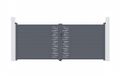 CASANOOV ARLBERG 4m Aluminium Porte battante H.160cm Porte double grise avec poteaux ELDA et moteur Hicker B200