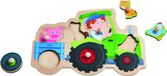 Haba Vormenpuzzel Dolle Trekkerrit Junior Hout 6 Stukjes