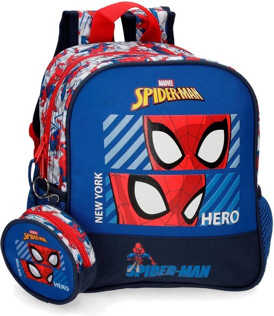 Marvel Spiderman Hero rugzak, kinderwagen, blauw, 23 x 25 x 10 cm, polyester, 5,75 l