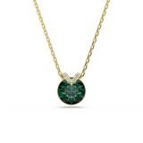 Swarovski Bella V Hanger, Rond Slijpsel, Groen, Goudkleurig Geplateerd