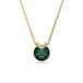 Swarovski Bella V Hanger, Rond Slijpsel, Groen, Goudkleurig Geplateerd