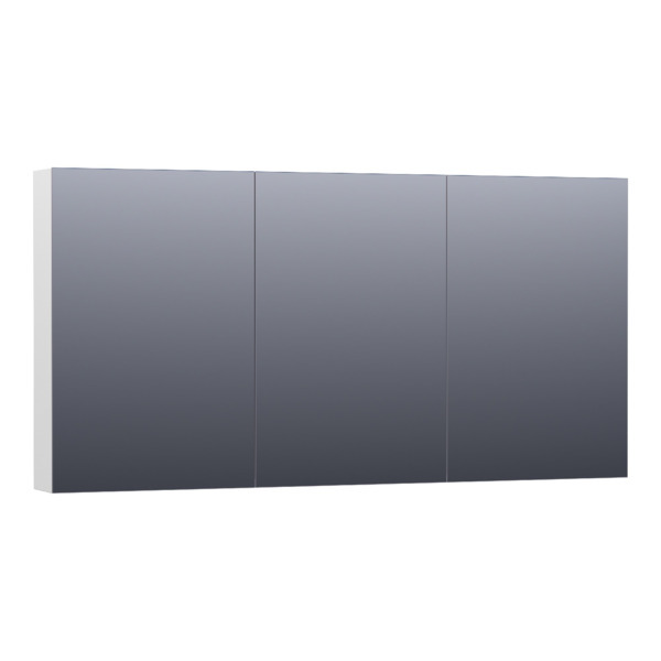 Saniclass Plain Spiegelkast 139x70x15cm Hoogglans Wit SK-PL140HW