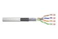 DIGITUS onbewerkte patchkabel Cat-5e – 100 m – SF-UTP-netwerkkabel – PVC – AWG 26/7 – 1 Gbit/s – 100 MHz – PoE-compatibel – Grijs