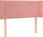 vidaXL Hoofdbord met randen 83x16x78/88 cm fluweel roze