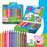 STAEDTLER Peppa Pig x Noris junior 3-in-1 kleurpotlood - set 12 st