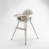 StarTech Kinderstoel - F2 - 4-in-1 functie - Afneembaar tafelblad - 5-punts veiligheidsgordel - Antislip voet - Gevoerd Polyurethanzitting - Lichtgrijs