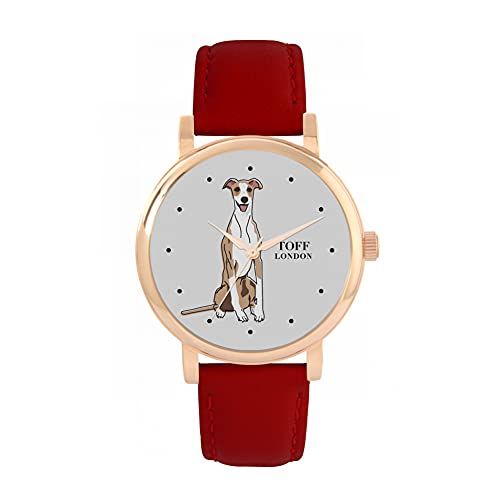 Toff London Beige Whippet Hondenhorloge - 5059656654483