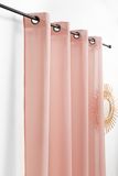 LINDER Nebs gordijn (kleine knop) – hemelse stijl – afwerking met oogjes – kleur Galaxy roze – afmetingen 145 x 240 cm – 100% polyester – collectie Meteora