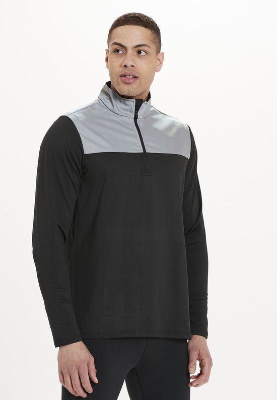 ENDURANCE Langarmshirt Susat - Heren - Maat XL - Zwart-grijs