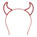 Boland - Devil Diamond-diadeem, 4 stuks | Haarband voor duivel- of demonkostuum, voor carnaval, Halloween en themafeesten