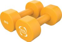 Monster Group BV Haltères en néoprène - violet - 2x6 kg - conception anti-roulement