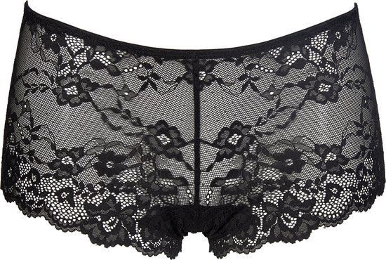 After Eden Recycle Dames Kanten Hipster - Zwart - XL