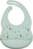 Nattou SILICONE Slabbetje met Opvangbakje - 21 cm - Groen