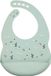 Nattou SILICONE Slabbetje met Opvangbakje - 21 cm - Groen