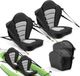 VEVOR 2 x Siège de kayak Noir-Gris