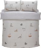 So Soft Dekbedovertrek Purrrfect - Microvezel - 1-persoons - 135x200 + 50x75cm - Grijs
