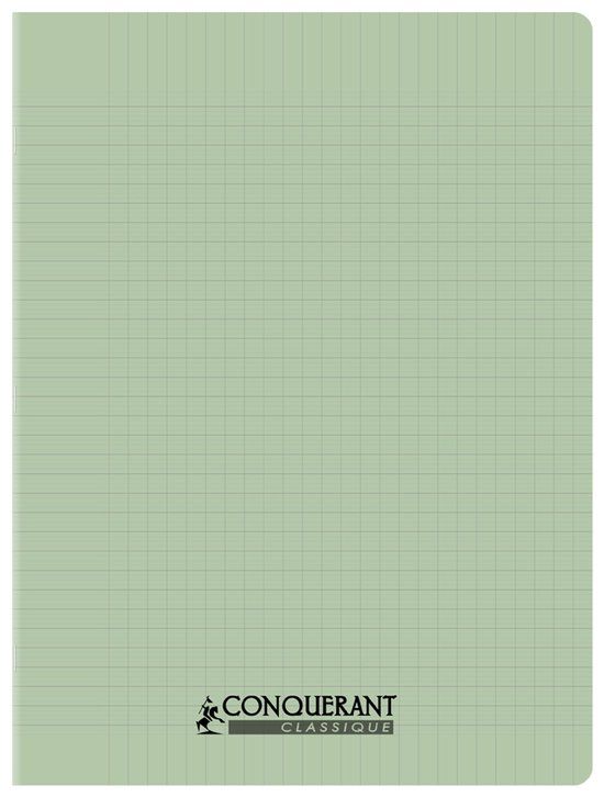 Conquerant Klassiek schrift 240 x 320 mm, gelinieerd, groen